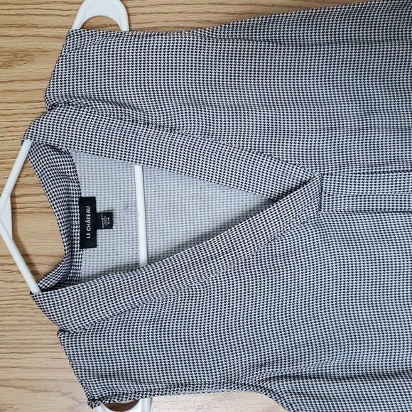 Houndtooth blouse sleeveless - Picture 4 of 4